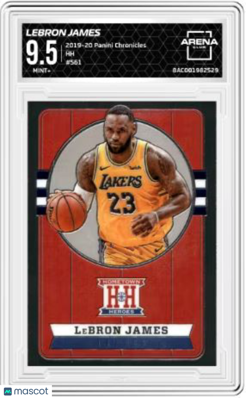 2019 Panini Chronicles LeBron James #561 Hometown Heroes Arena Club 9.5