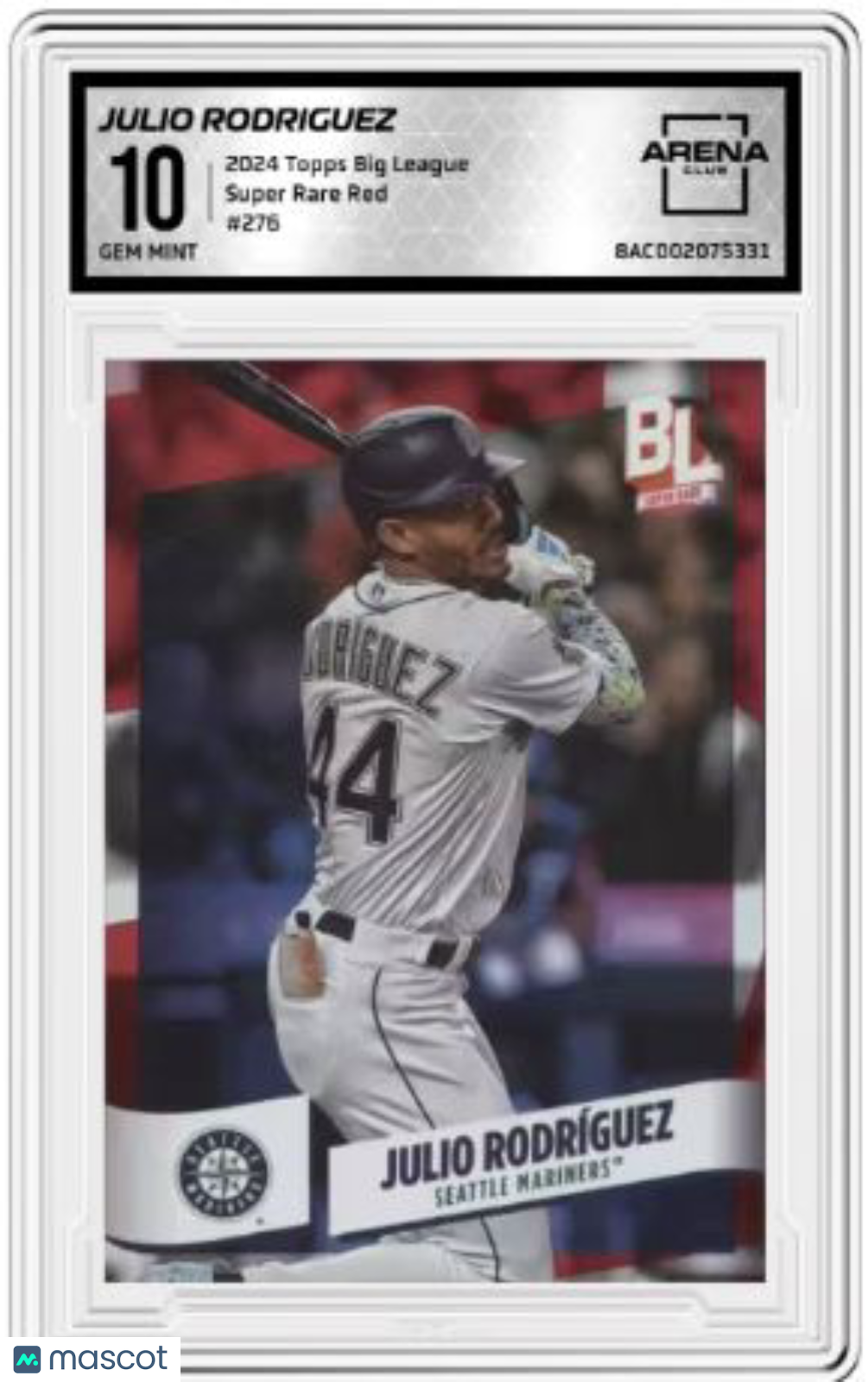 2024 Topps Big League Julio Rodriguez #276 Baseball Arena Club 10