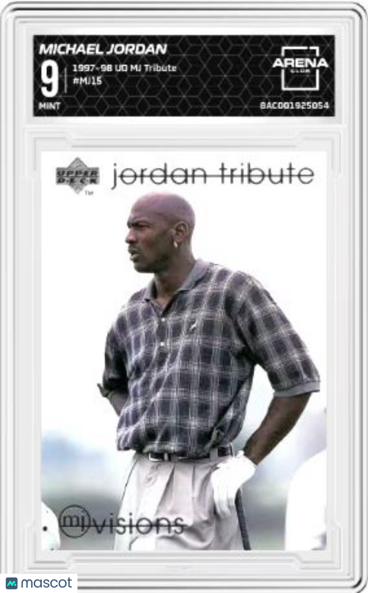 1997 Upper Deck Michael Jordan Tribute Michael Jordan #MJ15 AC 9