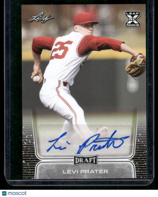 2020 Leaf Draft Levi Prater #BA-LP2 Auto RC Baseball