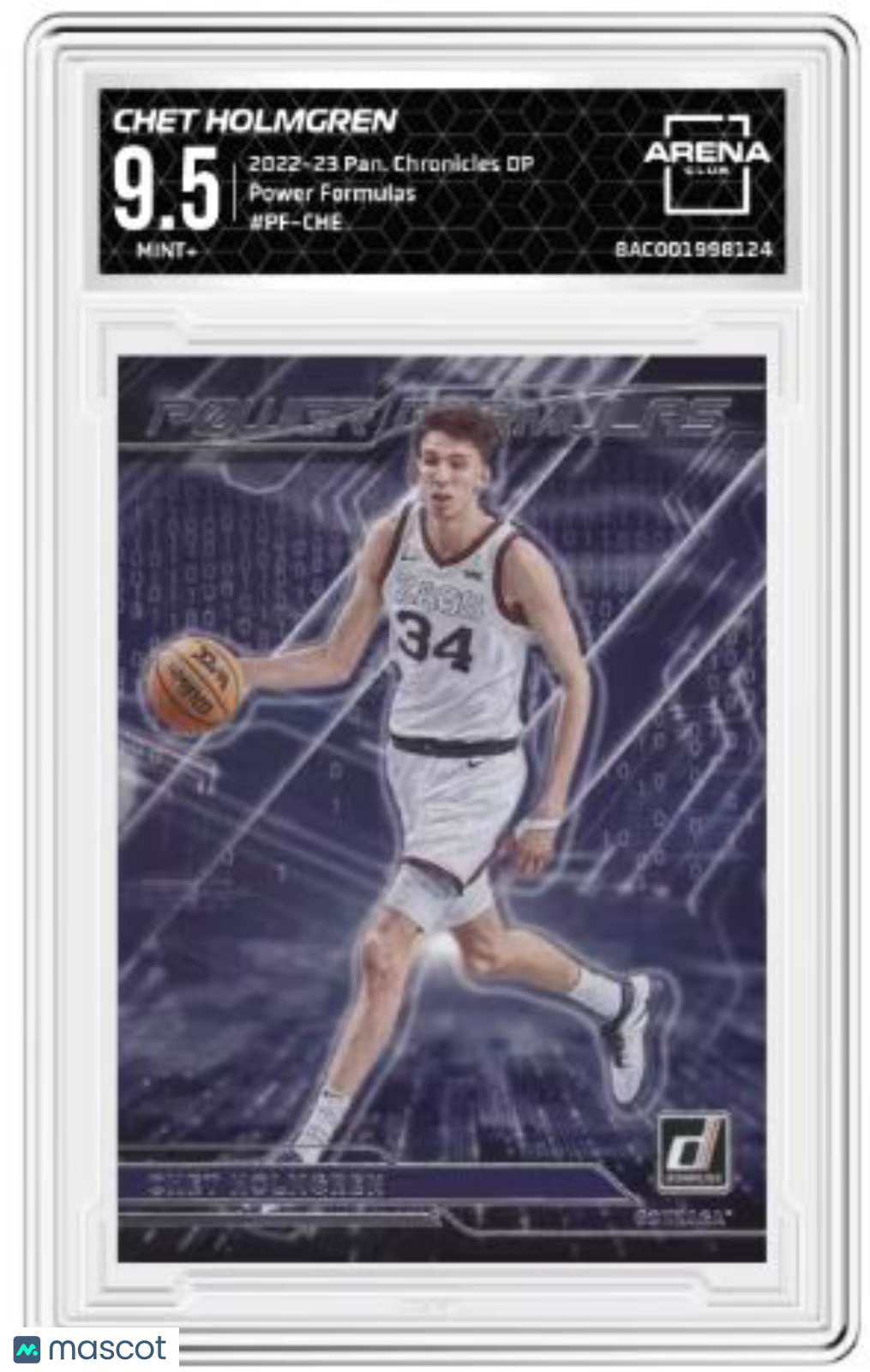 2022-23 Panini Chronicles DP Chet Holmgren #PF-CHE Power Formulas AC 9.5