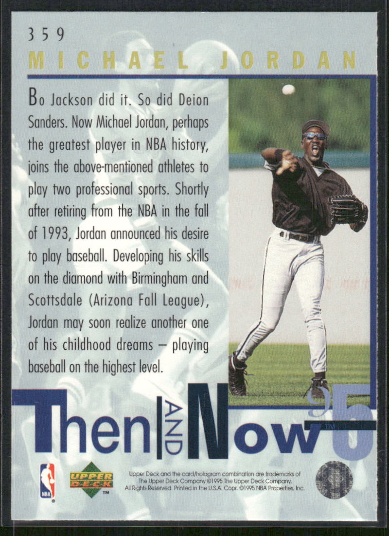 1994 Upper Deck Then and Now Michael Jordan #359 Basketball