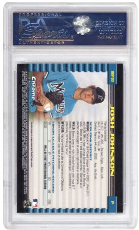 2002 Bowman Chrome Draft Picks Josh Johnson #83 Oc Baseball PSA 9