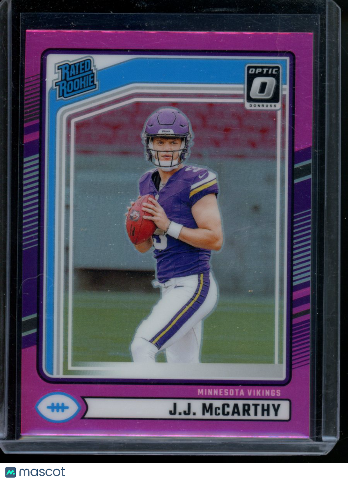 2024 Donruss J.J. McCarthy #303 Preview Pink Rated Rookie Football