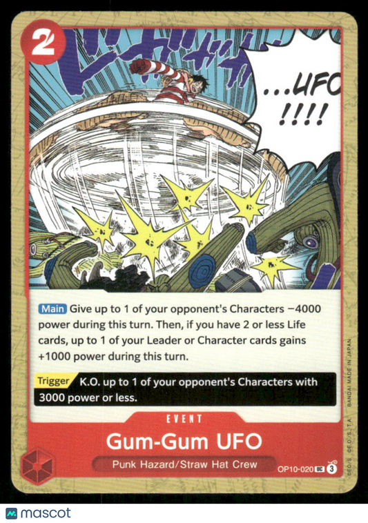 One Piece Card Game Gum-Gum UFO #OP01-020 One Piece Royal Blood