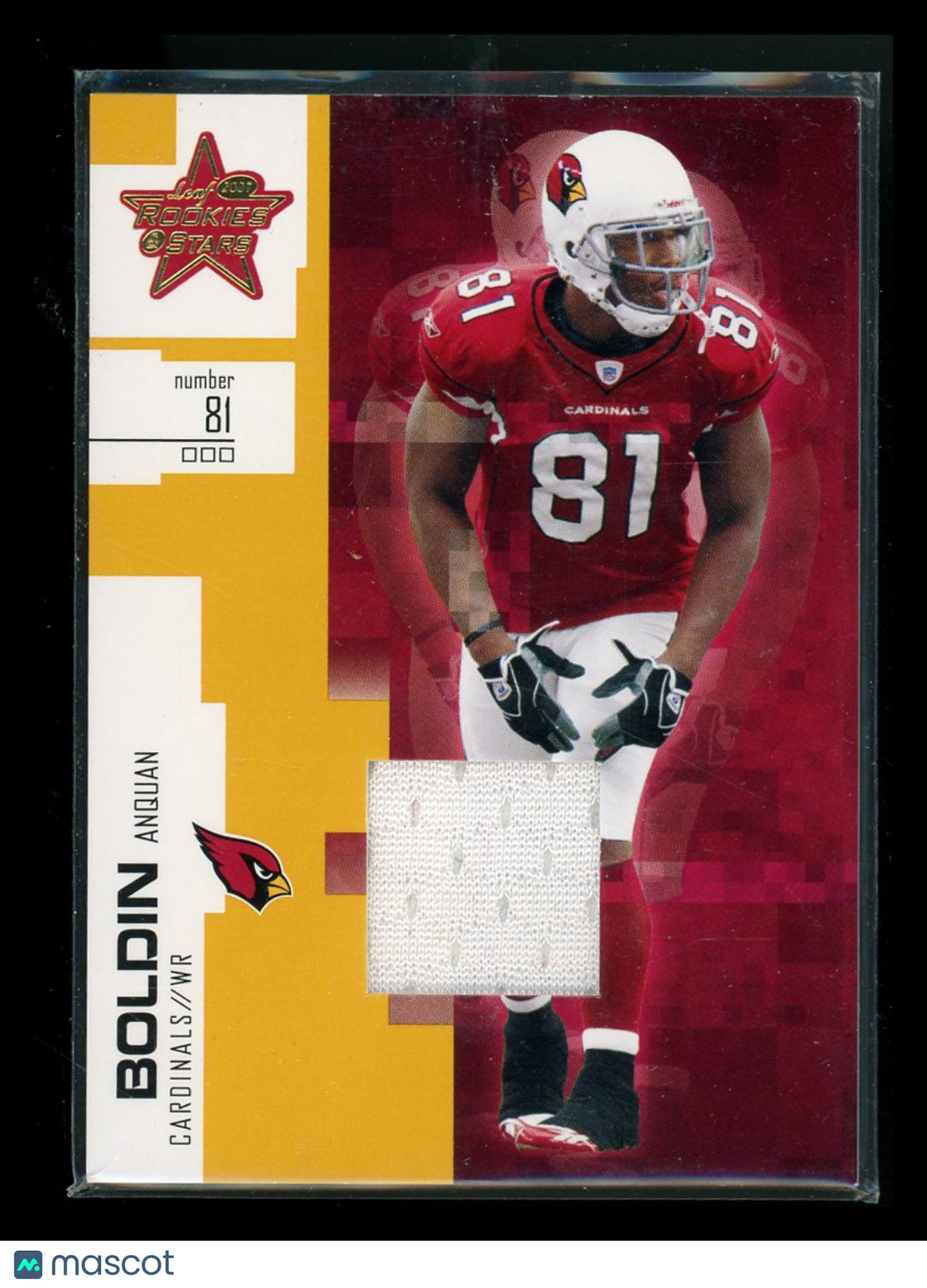 2007 Donruss Rookie Stars Anquan Boldin #81 Game-Worn Jersey Football