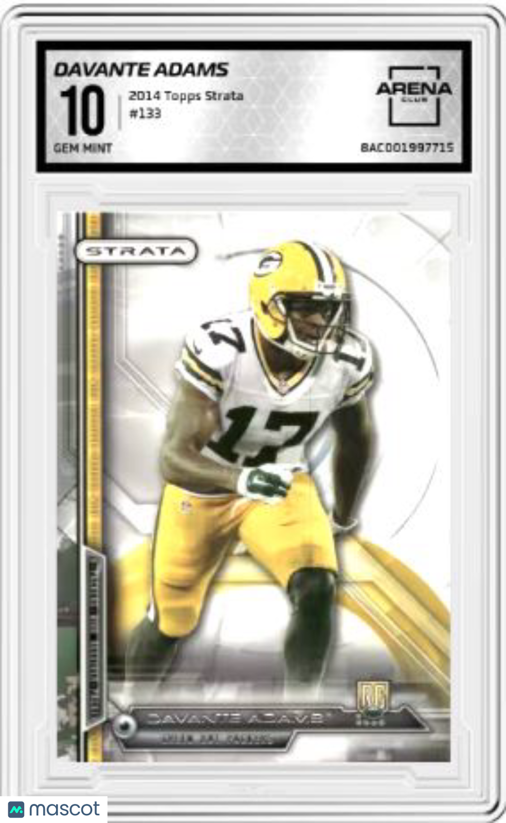 2014 Topps Strata Davante Adams #133 Football AC 10