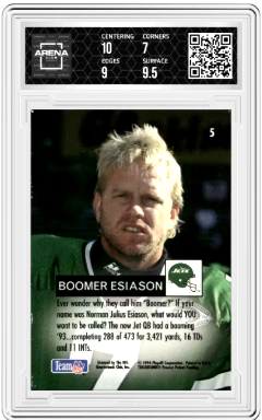 1994 Playoff Boomer Esiason #5 Football Arena Club 7.5