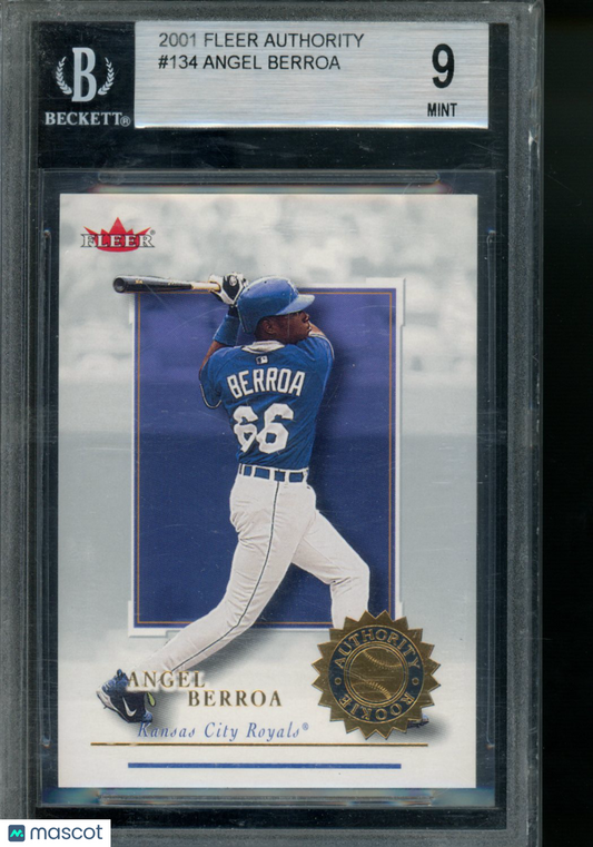 2001 Fleer Authority Angel Berroa #134 0132/2001 Baseball BGS 9