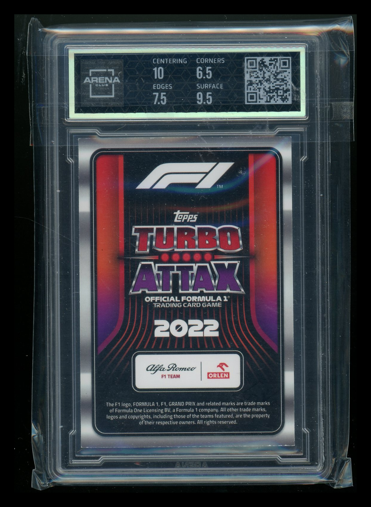 2022 Topps Turbo Attax Valtteri Bottas #295 Auto Racing Arena Club 7