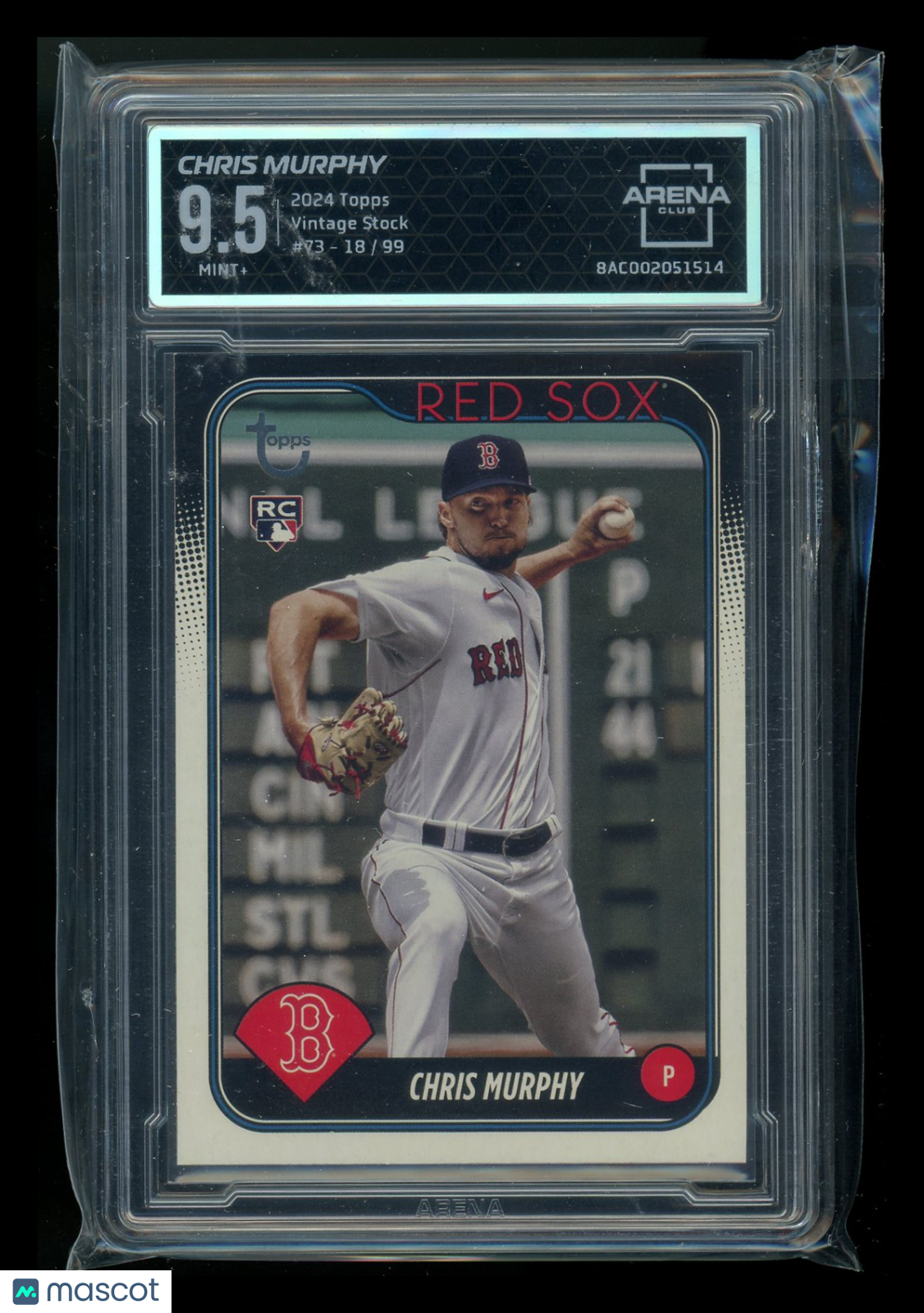 2023. Topps Vintage Stock Chris Murphy #73 18/99 Arena Club 9.5