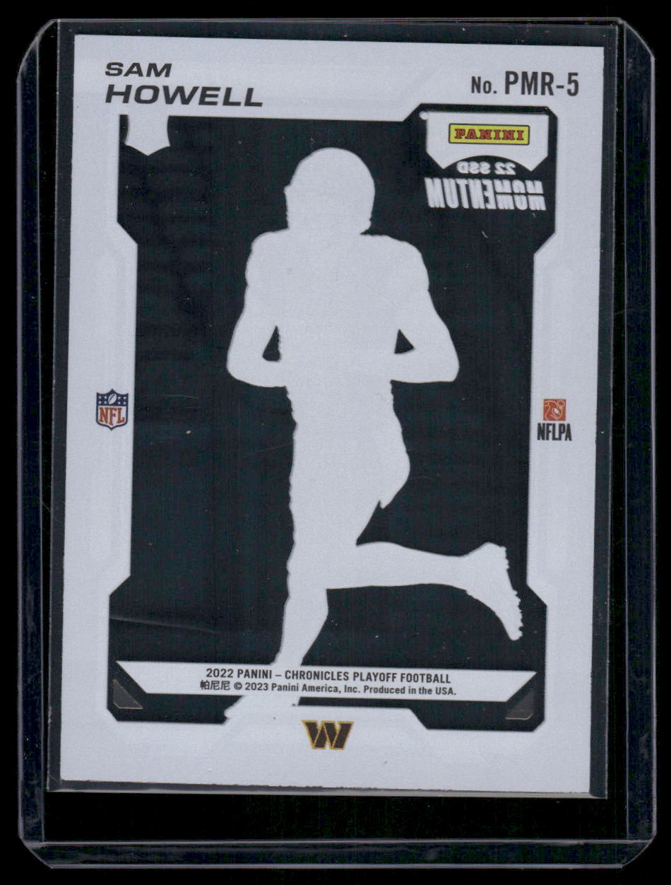 2023 Panini Chronicles Playoff Momentum Sam Howell #PMR-5 RC Football