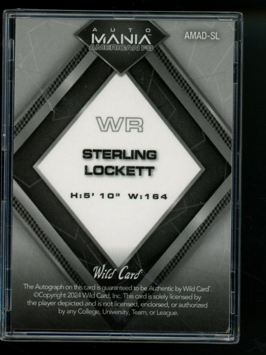 2024 Wild Card Mania American FB Sterling Lockett #AMAD-SL Autograph 15/25