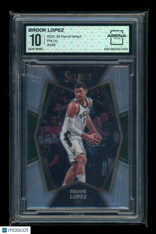 2021-22 Panini Select Brook Lopez #106 Premier Level Basketball Arena Club 10