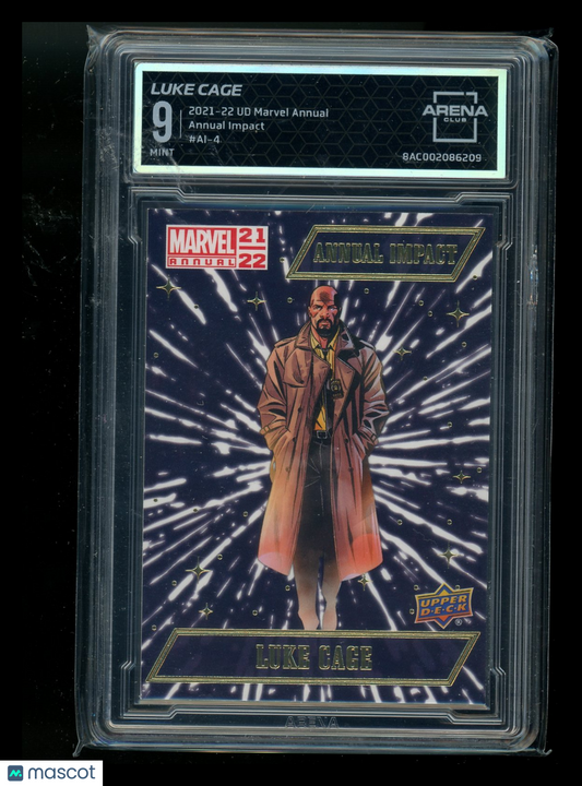 2021-22 Upper Deck Marvel Annual Annual Impact Luke Cage #AI-4 Arena Club 9