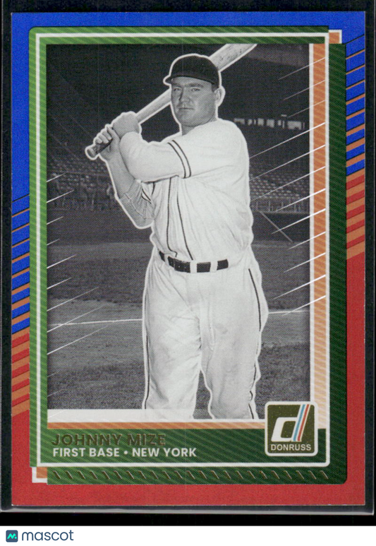 2025 Donruss Johnny Mize #72 Red Blue Baseball