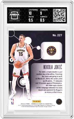 2022-23 Panini Chronicles Nikola Jokic #227 Essentials Pink Arena Club 9