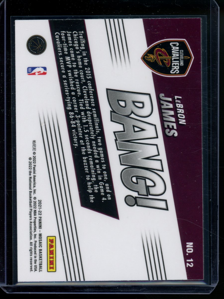 2021-22 Panini Mosaic LeBron James #12 Basketball
