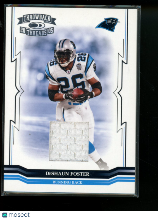 2005 Donruss Throwback Threads DeShaun Foster #19 Game-Worn Jersey Football