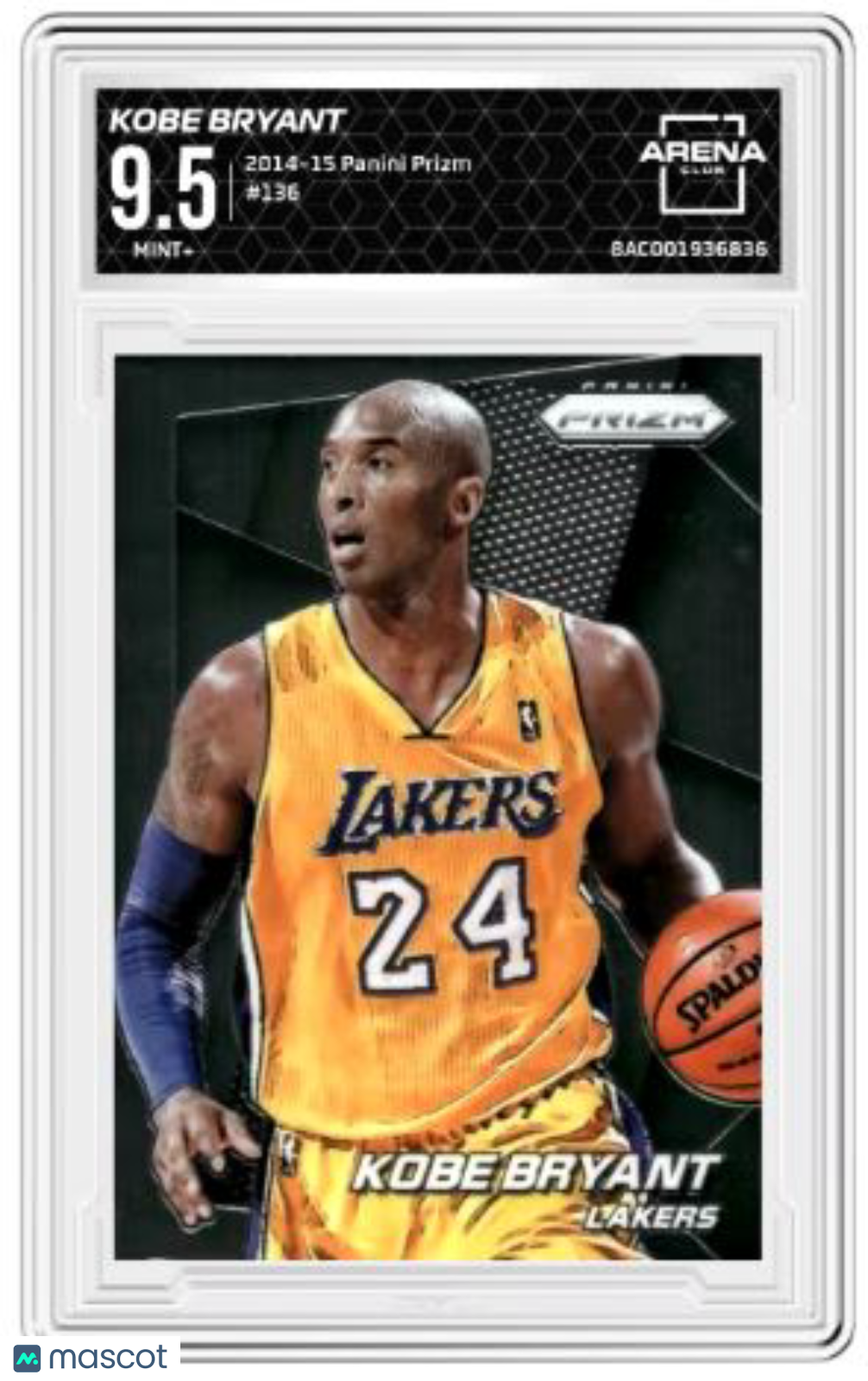 2014-15 Panini Prizm Kobe Bryant #136 Basketball Arena Club 9.5