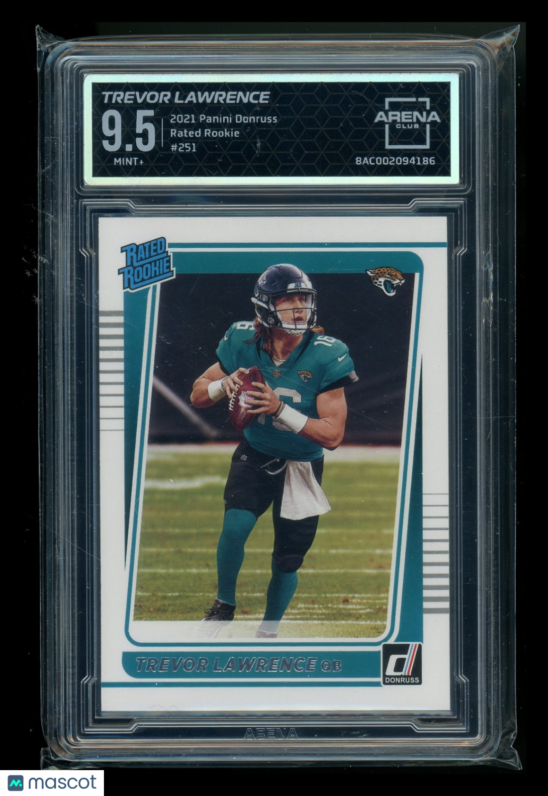 2021 Panini Donruss Rated Rookie Trevor Lawrence #251 Football Arena Club 9.5