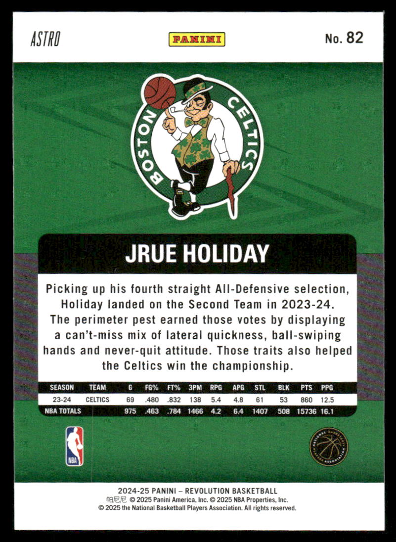 2024-25 Panini Revolution Astro Jrue Holiday #82 Basketball