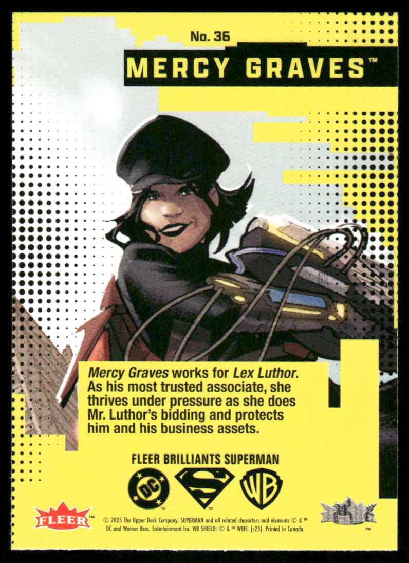 2025 Fleer Brilliants Superman Mercy Graves #36