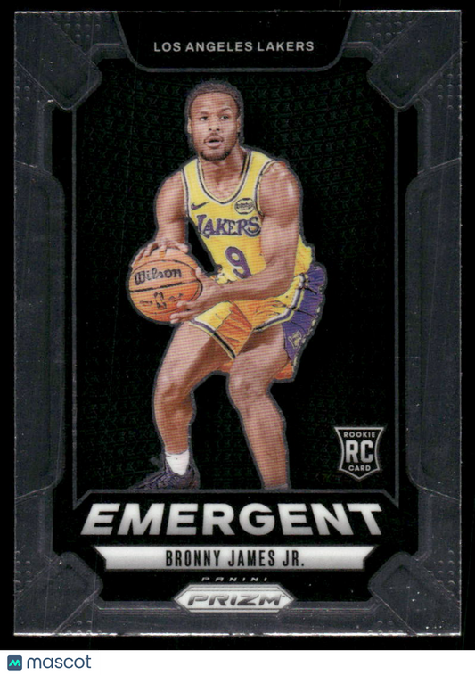 2024-25 Panini Prizm Emergent Bronny James Jr. #8 RC Basketball