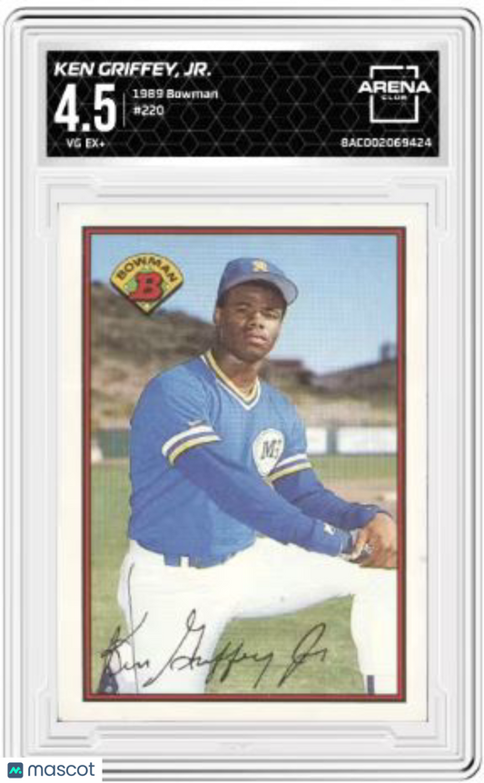 1989 Bowman Ken Griffey Jr #220 Baseball Arena Club 4.5
