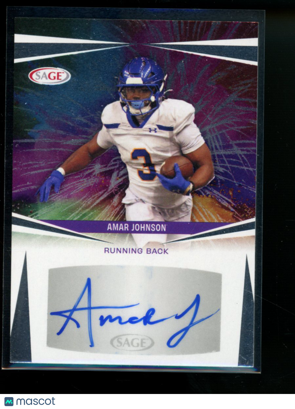 2025 SAGE Amar Johnson #A-AJ3 Autograph Football