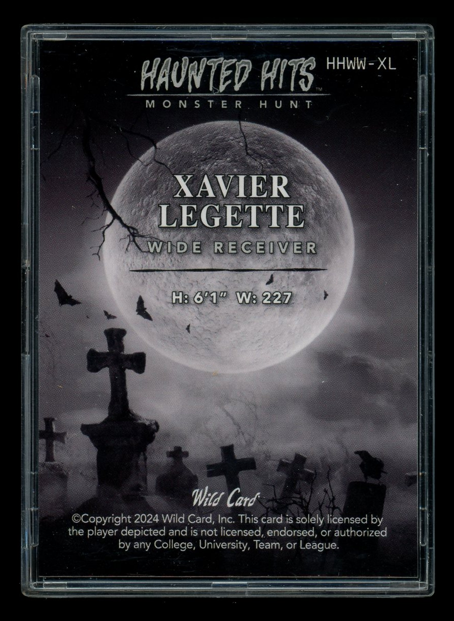 2024 Wild Card Haunted Hits Monster Hunt Xavier Legette #HHWW-XL 1/3 Football