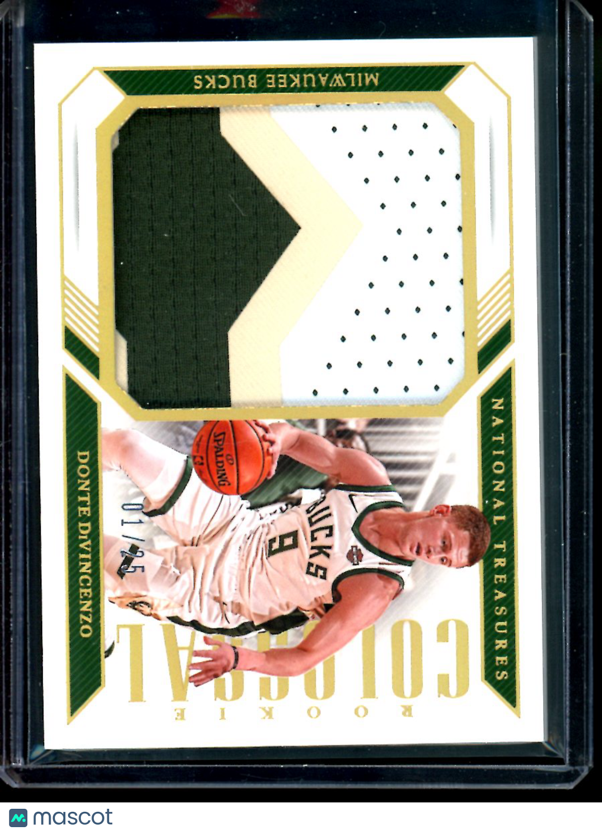 2018-19 Panini National Treasures Donte DiVincenzo #CRM-DD RC 01/25 Basketball