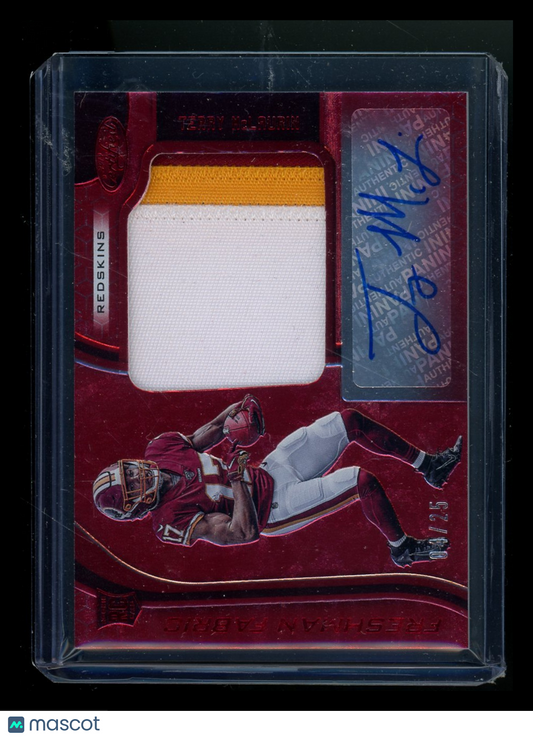 2019 Panini Certified Terry McLaurin #232 Autograph Patch 04/25 Football