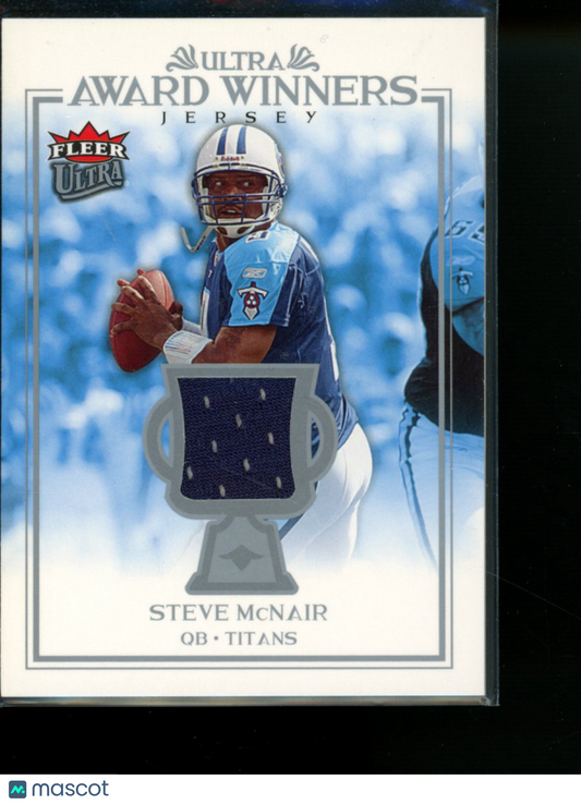 2005 Fleer Ultra Award Winners Steve McNair #UAA-SM Jersey Patch Football