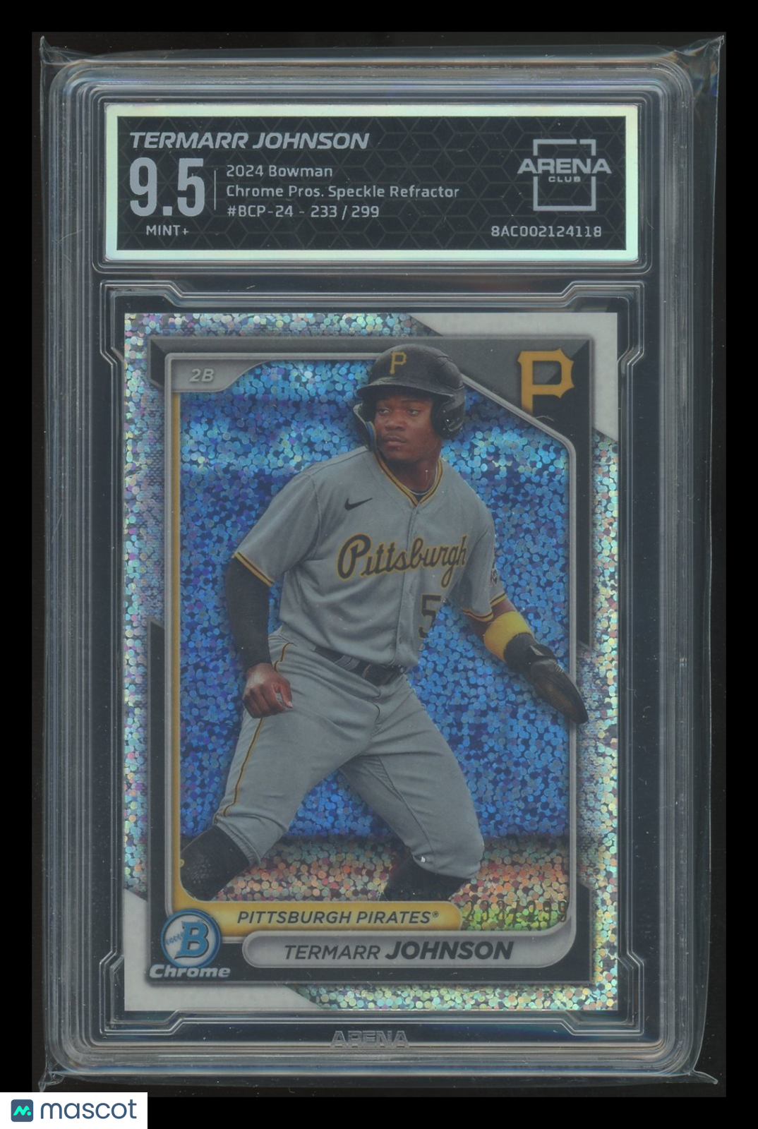 2024 Bowman Chrome Pros. Speckle Refractor Termarr Johnson BCP-24 233/299 AC 9.5