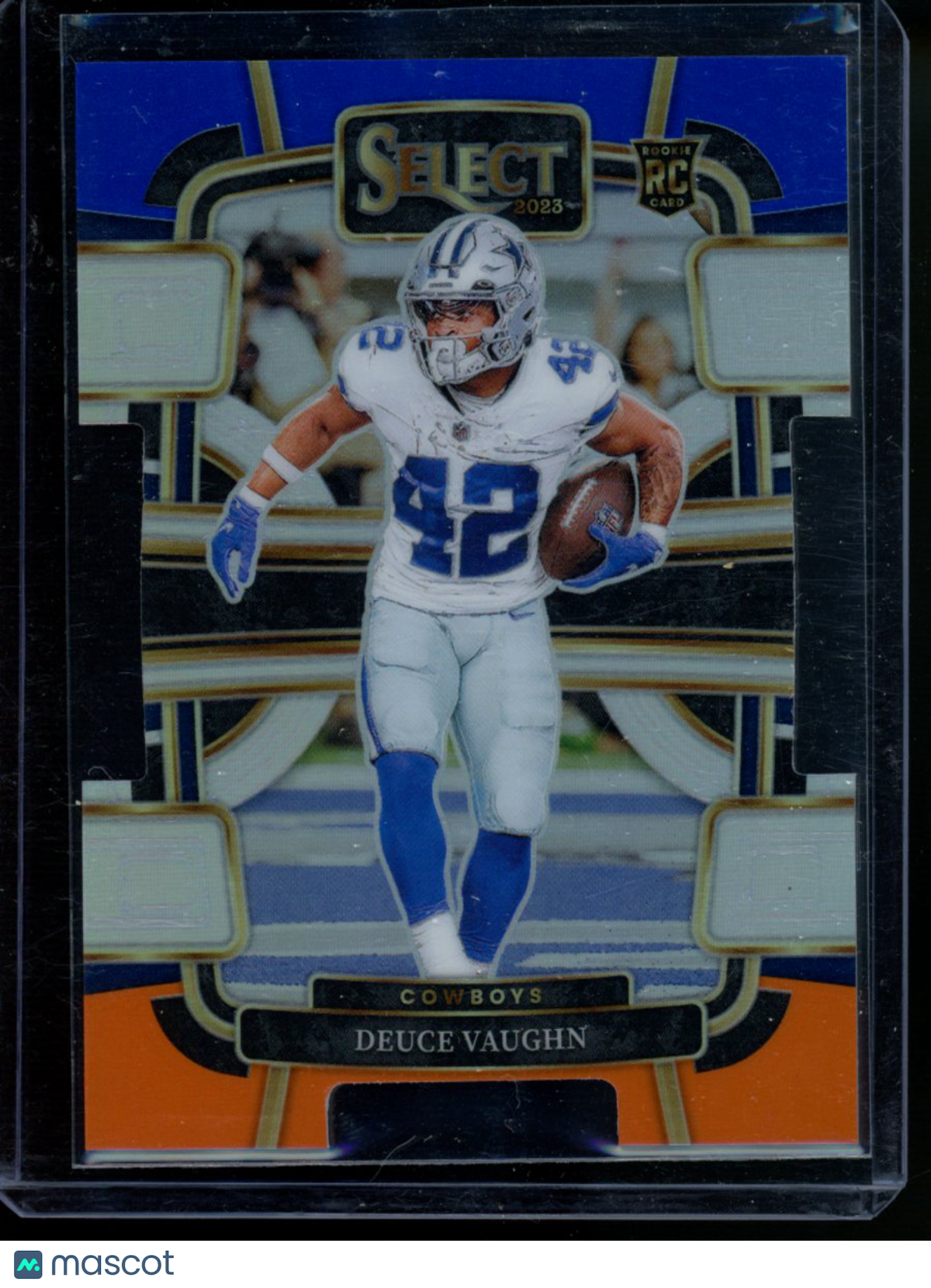2023 Panini Select Deuce Vaughn #28 28/35 Blue/Orange RC Football