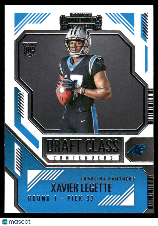 2025 Panini Contenders Draft Class Xavier Legette #16 RC Football