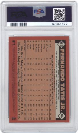 2021 Topps 1986 Topps Baseball 35th Anniversary Fernando Tatis JR. #100 PSA 9