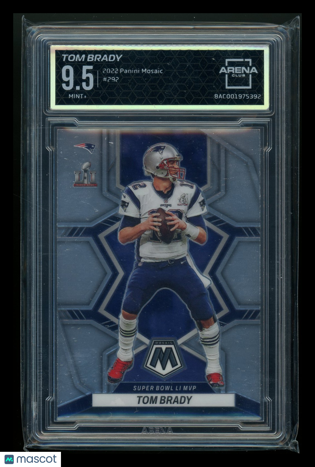 2022 Panini Mosaic Tom Brady #292 Football Arena Club 9.5