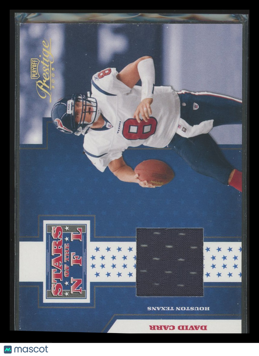2007 Donruss Playoff Prestige Stars of the NFL David Carr #41 Game-Worn Jersey