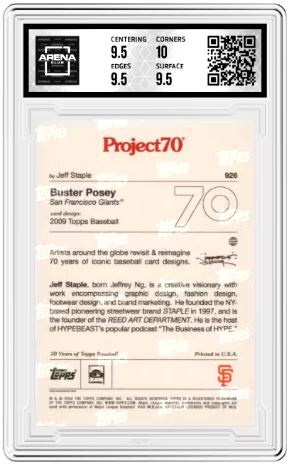 2021 Topps Project 70 Buster Posey #926 Baseball Arena Club 10