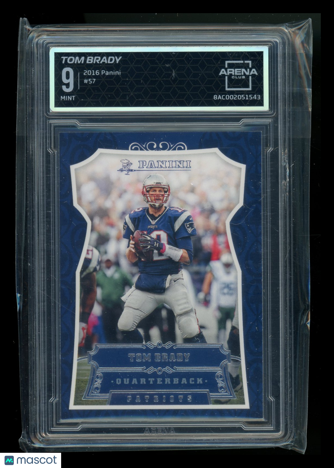 2016 Panini Football Tom Brady #57 Football Arena Club 9