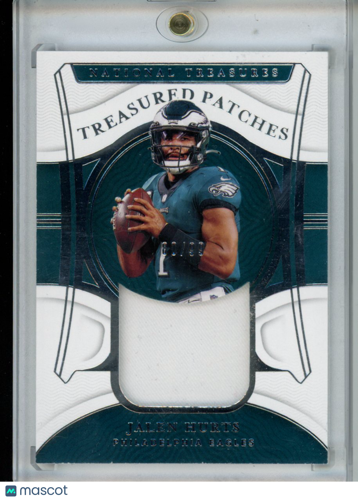 2021 Panini National Treasures Jalen Hurts #TP-JH 80/99 Football