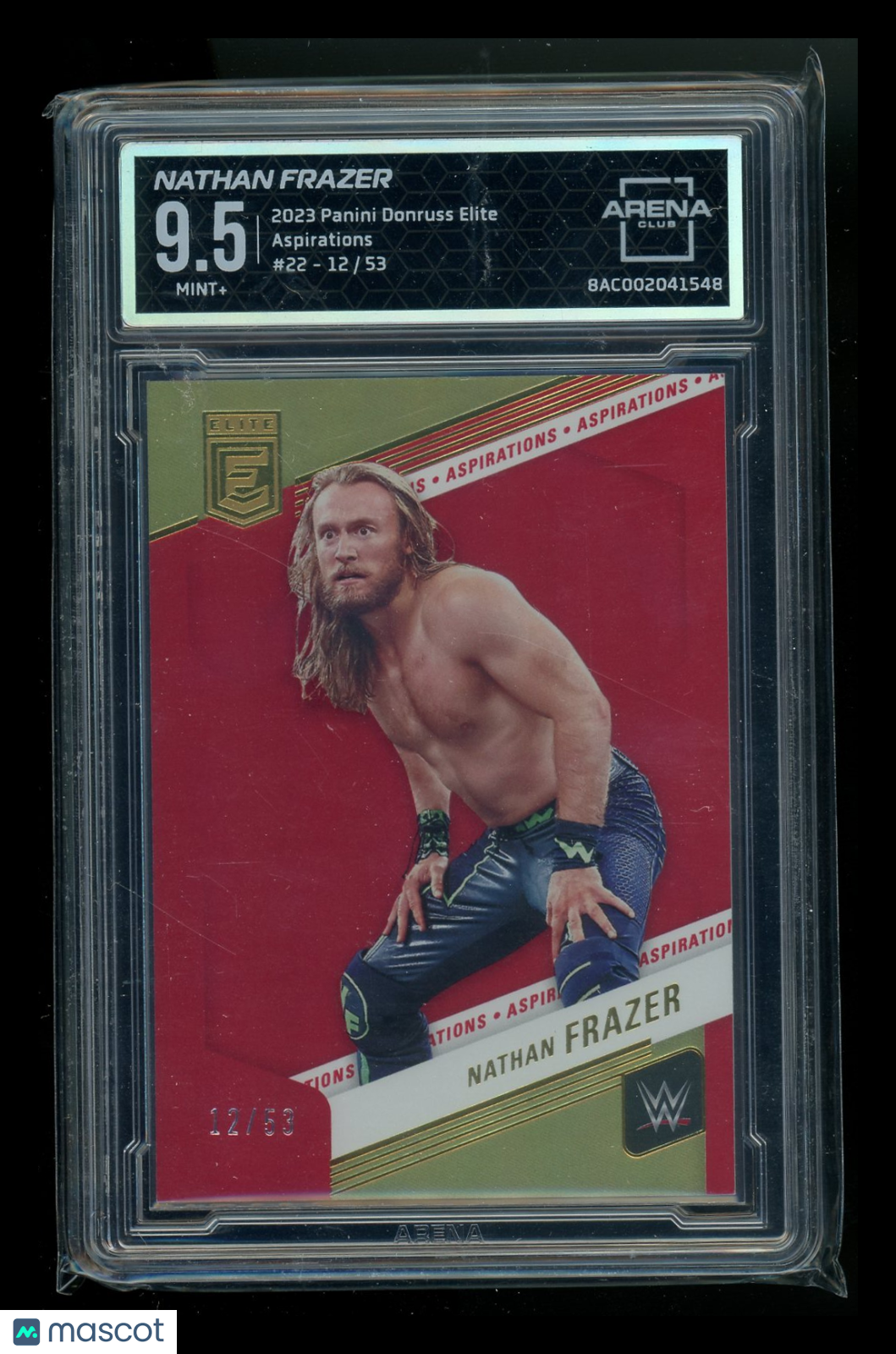 2023 Panini Donruss Elite Aspirations Nathan Frazer #22 12/53 Arena Club 9.5