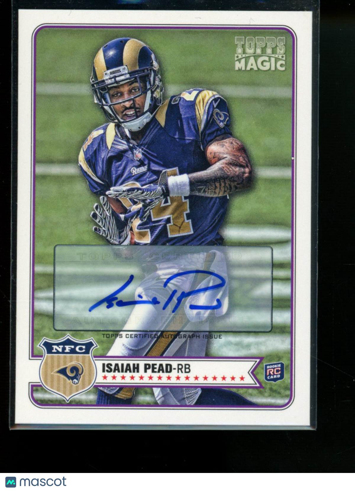 2012 Topps Magic Isaiah Pead #194 Auto RC Football