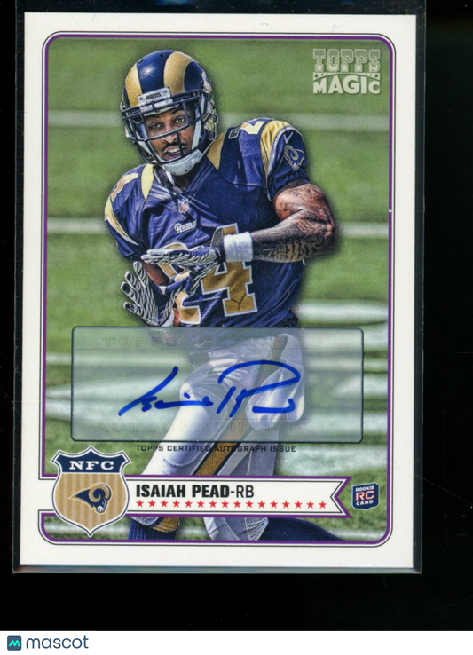 2012 Topps Magic Isaiah Pead #194 Auto RC Football
