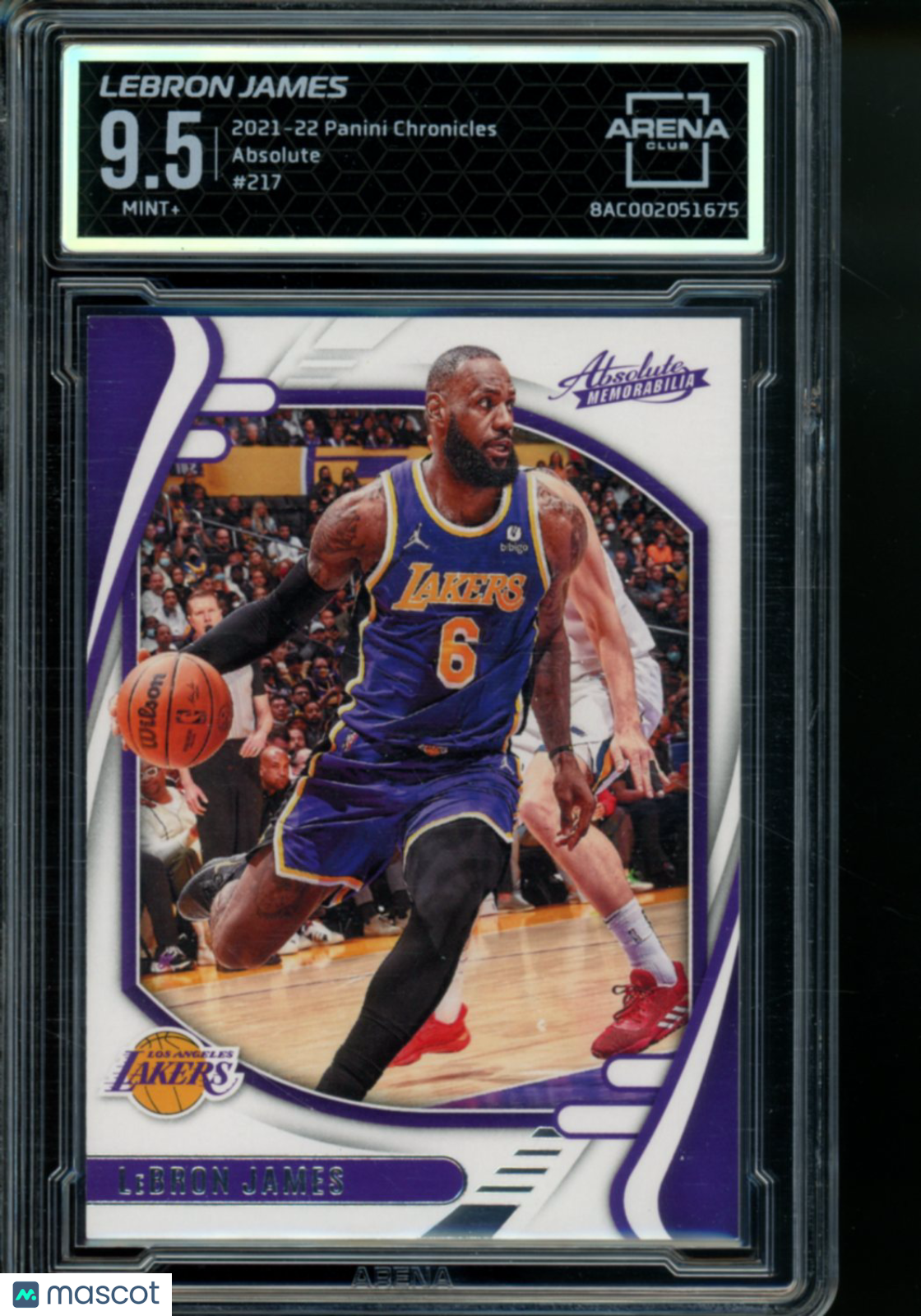 2021-22 Panini Chronicles Absolute LeBron James #217 Basketball Arena Club 9.5