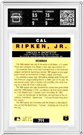 Fleer Cal Ripken, Jr. #711  Baseball AC 8