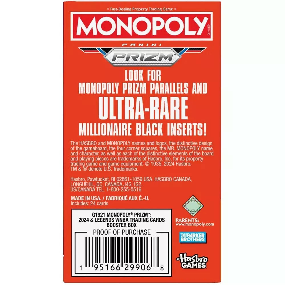 2024 Panini WNBA Monopoly Prizm Blaster