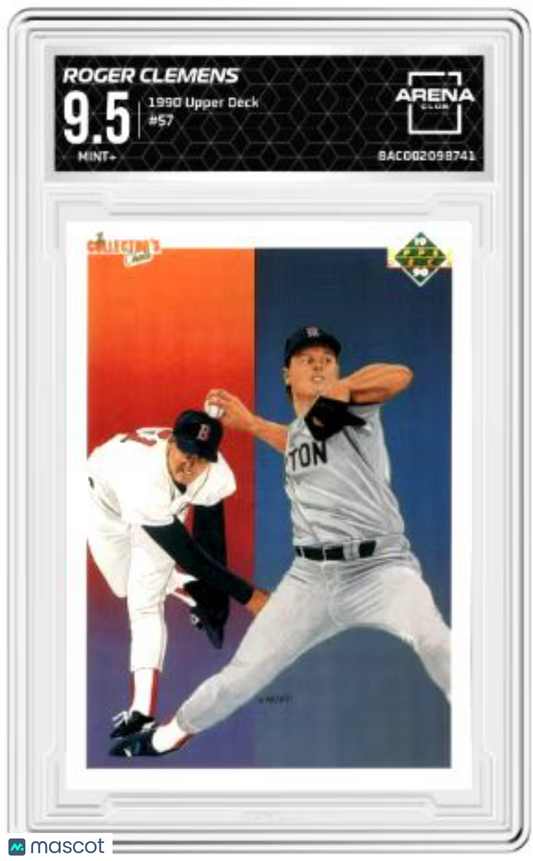 1990 Upper Deck Roger Clemens #57 Baseball Arena Club 9.5